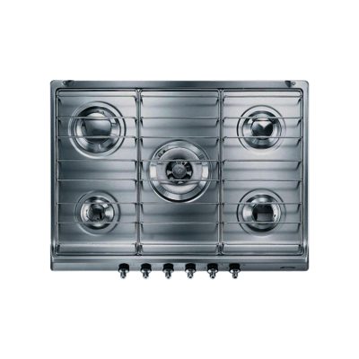 Smeg Classic SE70SX-5 70cm Gas Hob in Stainless Steel with Stainless Steel Pan Stands Smeg Classic SE70SX-5 70cm Gas Hob in Stainless Steel with Stainless Steel Pan Stands